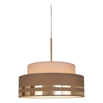 Подвесная люстра TAMI 1xE27/60W/230V бежевый/коричневый/золотистый