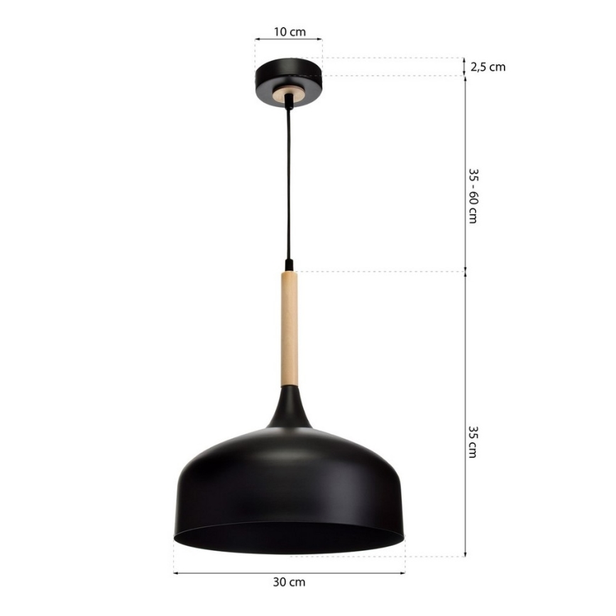 Подвесная люстра TAYLOR 1xE27/60W/230V