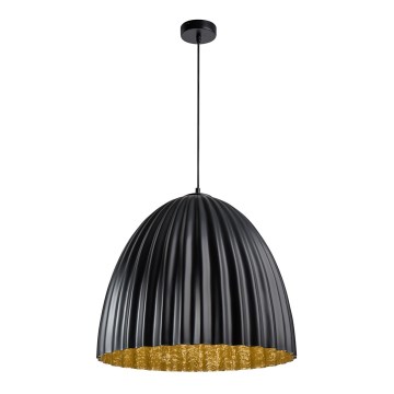 Подвесная люстра TELMA 1xE27/60W/230V диаметр 50 см черный/золотистый