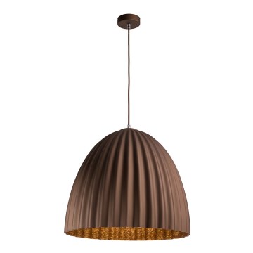 Подвесная люстра TELMA 1xE27/60W/230V диаметр 50 см коричневый/золотистый