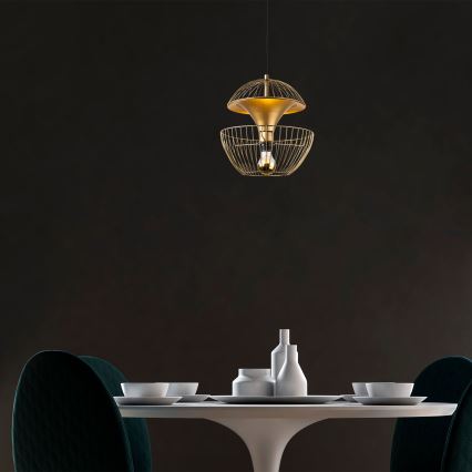 Подвесная люстра TELMANDER 1xE27/40W/230V золотистый