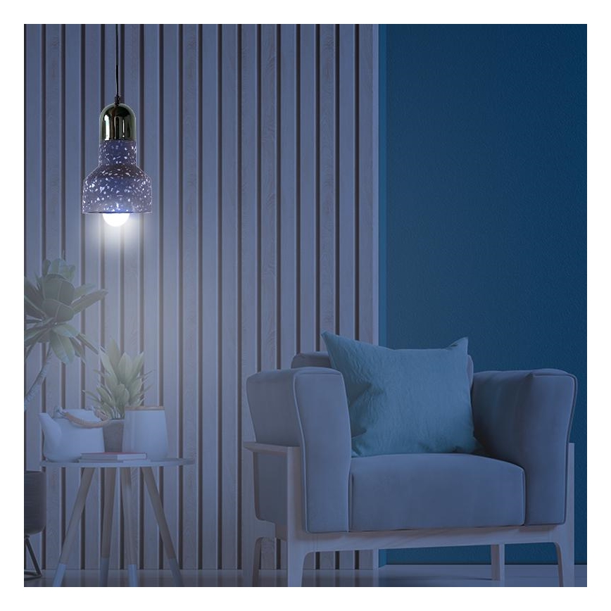 Подвесная люстра TERRAZZO 1xE27/60W/230V диаметр 12 см черный