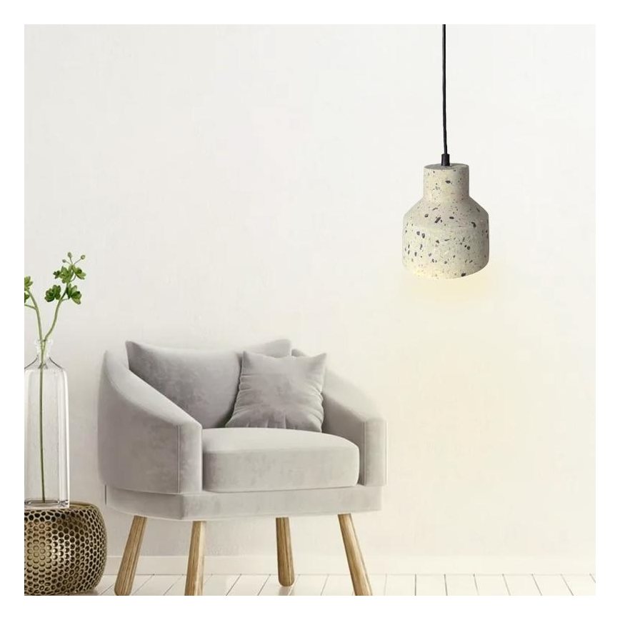 Подвесная люстра TERRAZZO 1xE27/60W/230V диаметр 12 см кремовый