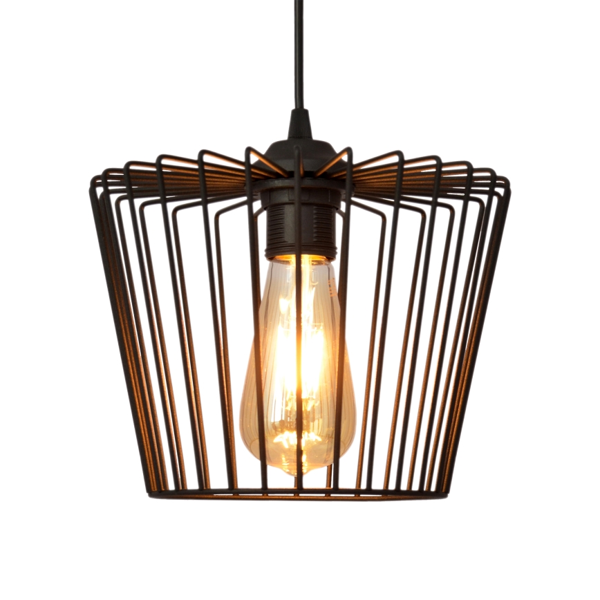 Подвесная люстра TORRI 1xE27/15W/230V диаметр 23 см черный