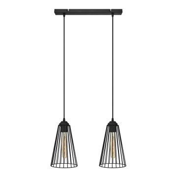 Подвесная люстра TORRI 2xE27/15W/230V черный