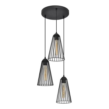 Подвесная люстра TORRI 3xE27/15W/230V черный