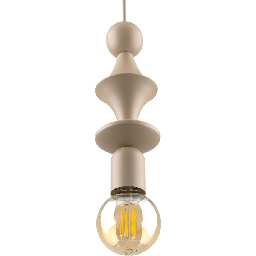 Подвесная люстра TOWER 1xE27/15W/230V бежевый