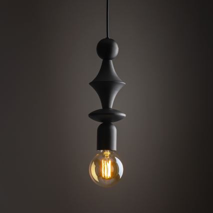 Подвесная люстра TOWER 1xE27/15W/230V черный
