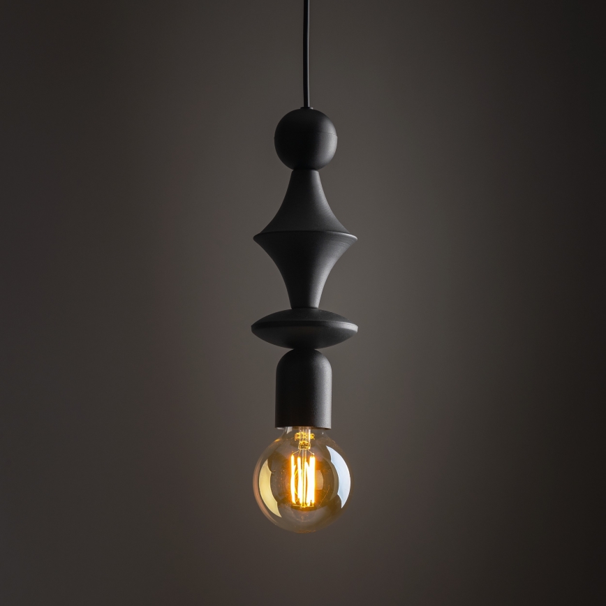 Подвесная люстра TOWER 1xE27/15W/230V черный