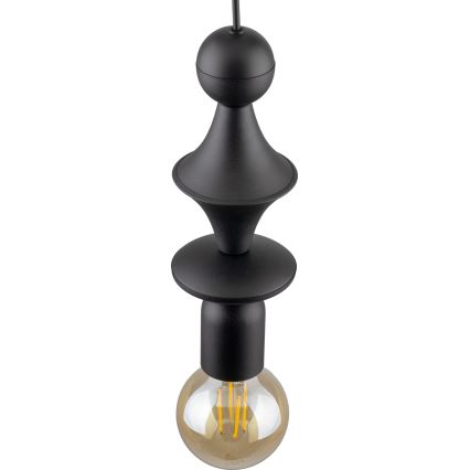 Подвесная люстра TOWER 1xE27/15W/230V черный