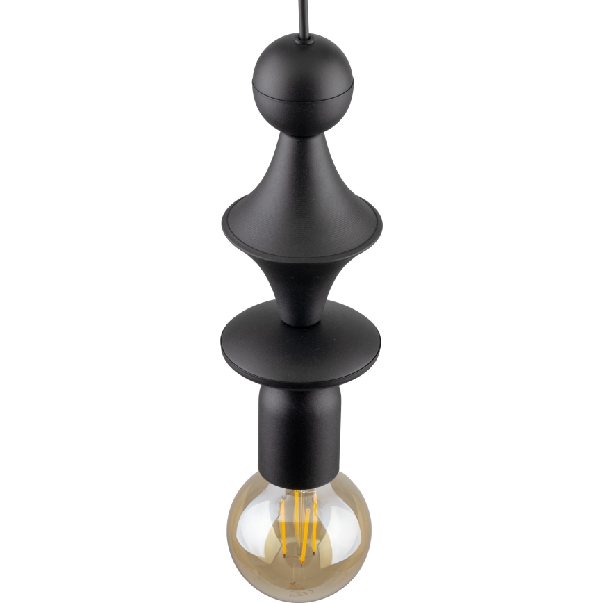 Подвесная люстра TOWER 1xE27/15W/230V черный