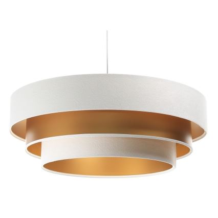 Подвесная люстра TRINITI 1xE27/60W/230V белый/золотистый