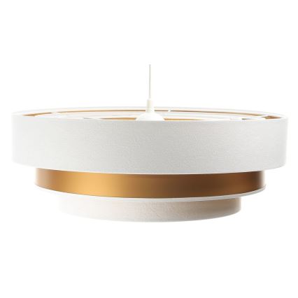 Подвесная люстра TRINITI 1xE27/60W/230V белый/золотистый