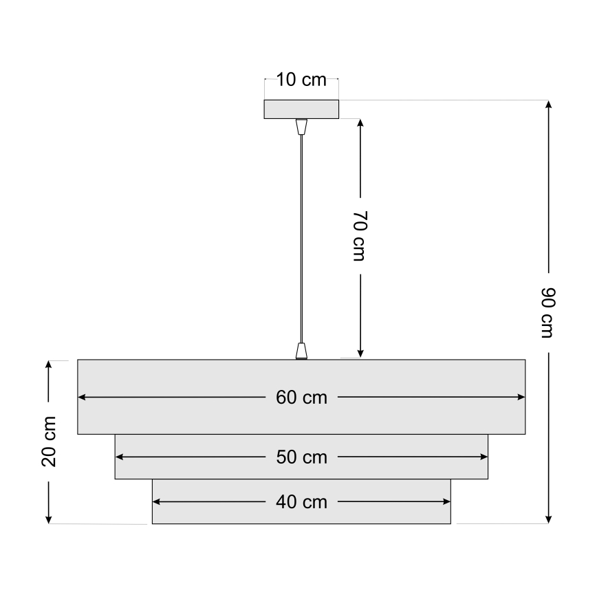 Подвесная люстра TRINITI 1xE27/60W/230V бежевый/золотистый