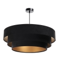 Подвесная люстра TRINITI 1xE27/60W/230V черный/золотистый