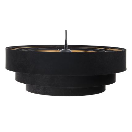 Подвесная люстра TRINITI 1xE27/60W/230V черный/золотистый