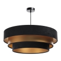 Подвесная люстра TRINITI 1xE27/60W/230V черный/золотистый