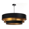Подвесная люстра TRINITI 1xE27/60W/230V черный/золотистый