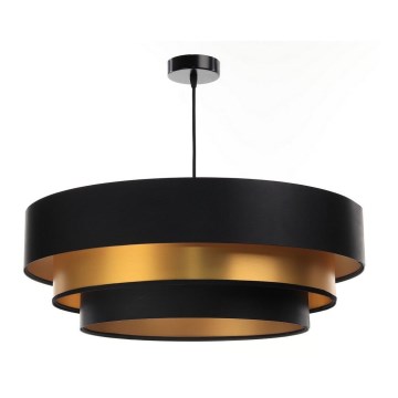 Подвесная люстра TRINITI 1xE27/60W/230V черный/золотистый