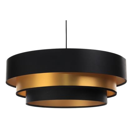 Подвесная люстра TRINITI 1xE27/60W/230V черный/золотистый
