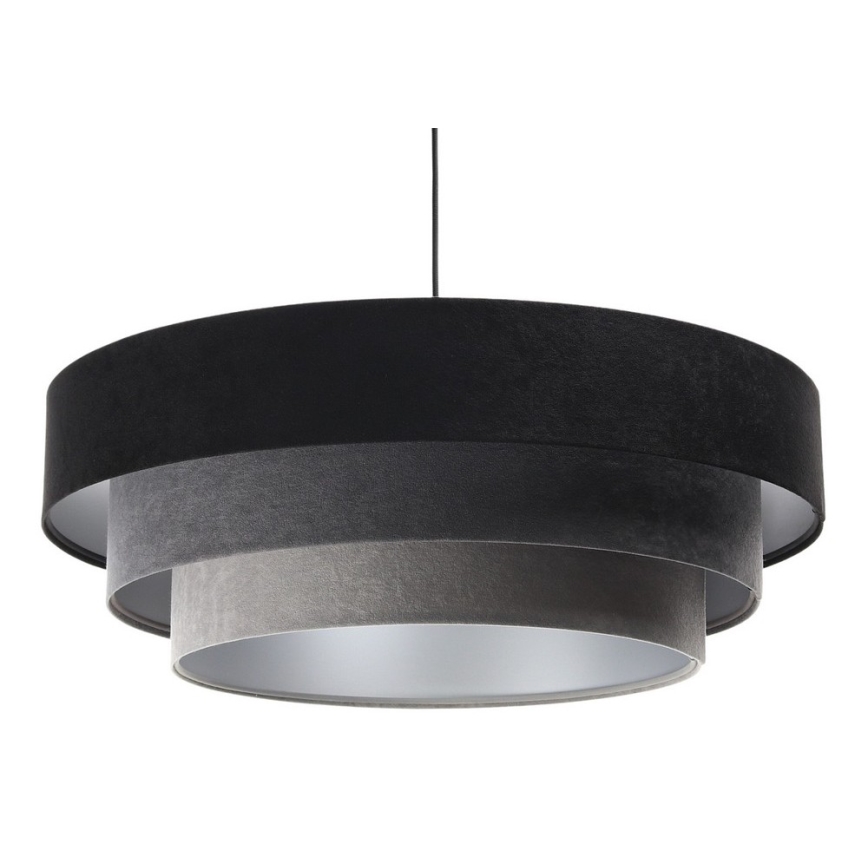 Подвесная люстра TRINITI 1xE27/60W/230V черный/серый