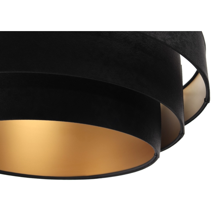 Подвесная люстра TRINITI 1xE27/60W/230V черный/золотистый