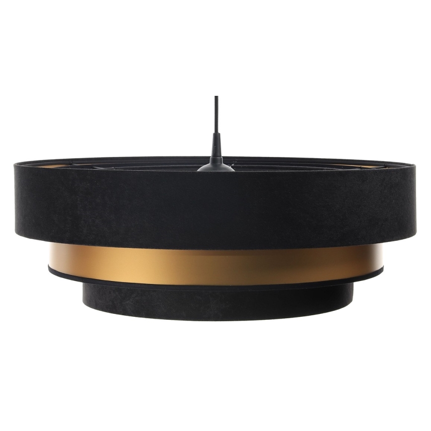 Подвесная люстра TRINITI 1xE27/60W/230V черный/золотистый