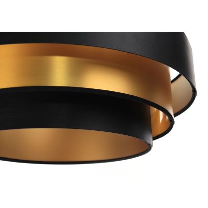 Подвесная люстра TRINITI 1xE27/60W/230V черный/золотистый