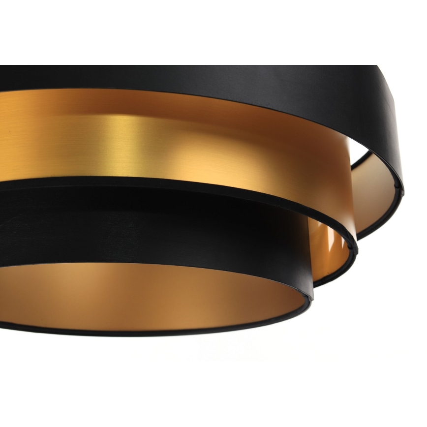 Подвесная люстра TRINITI 1xE27/60W/230V черный/золотистый