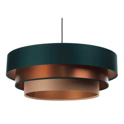 Подвесная люстра TRINITI 1xE27/60W/230V зеленый/медный