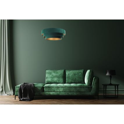 Подвесная люстра TRINITI 1xE27/60W/230V зеленый/золотистый
