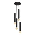 Подвесная люстра TUBA 4xE27/15W/230V черная