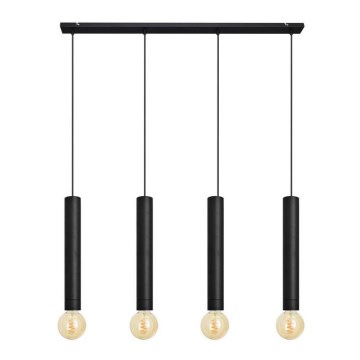 Подвесная люстра TUBA 4xE27/15W/230V черная