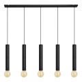 Подвесная люстра TUBA 5xE27/15W/230V черная