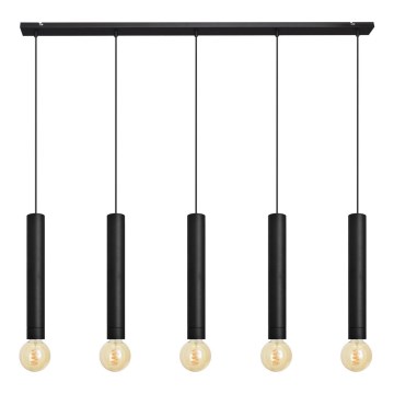 Подвесная люстра TUBA 5xE27/15W/230V черная