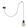 Подвесная люстра TUBE LONG 1xE27/15W/230V черный