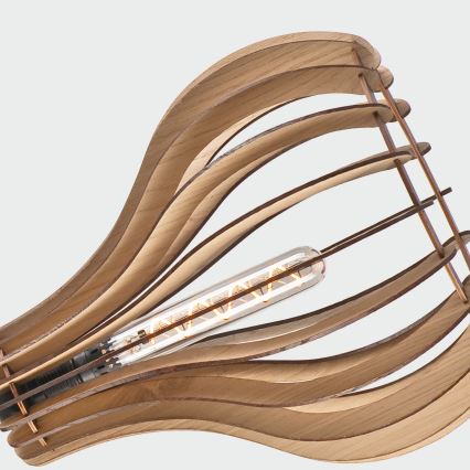 Подвесная люстра TUCCI 1xE27/60W/230V диаметр 29 см дуб
