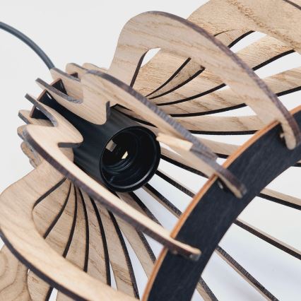 Подвесная люстра TUCCI 3xE27/15W/230V дуб/черный