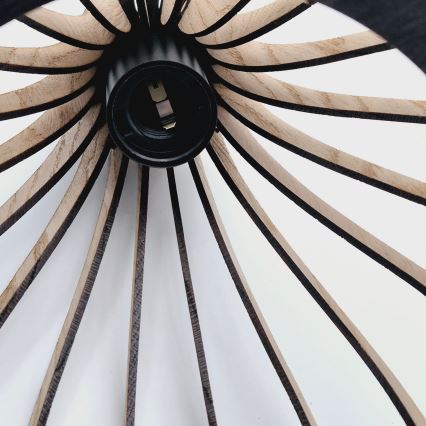 Подвесная люстра TUCCI 3xE27/15W/230V дуб/черный