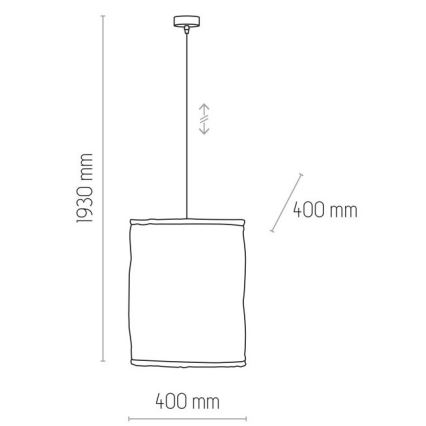 Подвесная люстра TULUM 1xE27/15W/230V