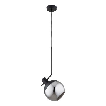 Подвесная люстра VELTO 1xE27/15W/230V черный/дымчатый