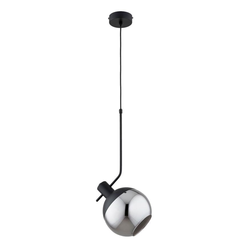 Подвесная люстра VELTO 1xE27/15W/230V черный/дымчатый