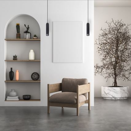 Подвесная люстра VERTICAL 1xGU10/8W/230V черный