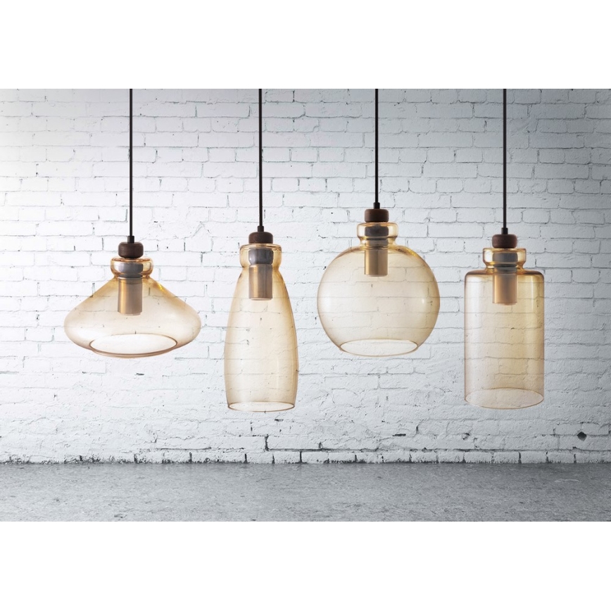 Подвесная люстра VETRO 1xE27/60W/230V бук