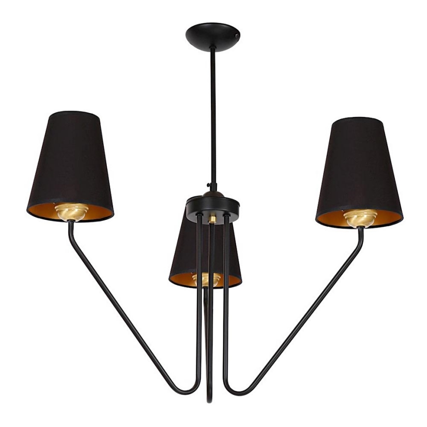 Подвесная люстра VICTORIA 3xE27/60W/230V черная