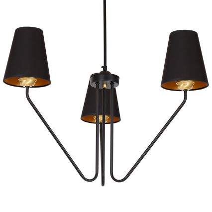 Подвесная люстра VICTORIA 3xE27/60W/230V черная