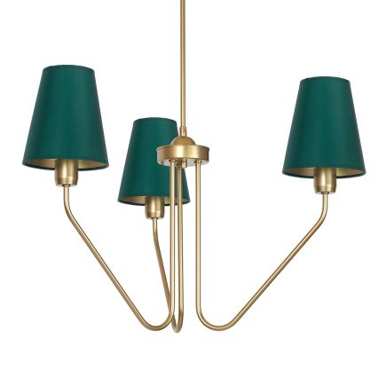 Подвесная люстра VICTORIA 3xE27/60W/230V зеленая