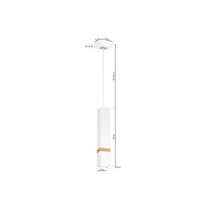 Подвесная люстра VIDAR 1xGU10/25W/230V белый