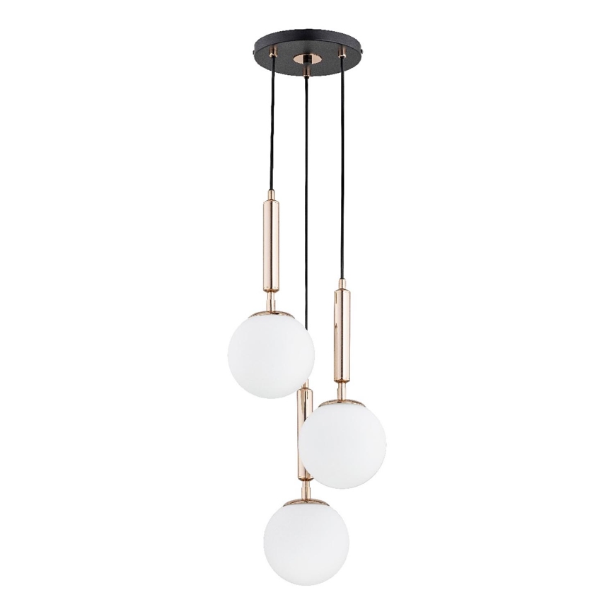 Подвесная люстра VOLDA 3xE14/10W/230V диаметр 28 cm латунная