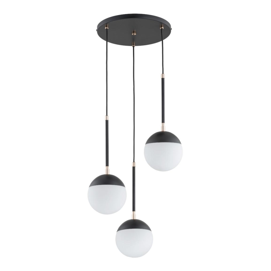 Подвесная люстра VOLDA 3xE14/10W/230V диаметр 44 cm черная